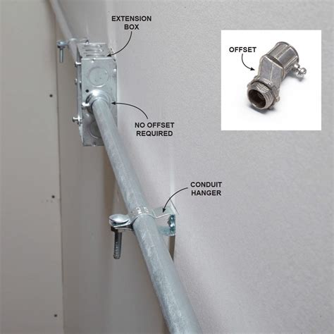 extending conduit to ceiling